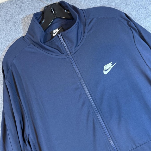 Nike Other - Nike Track Jacket Mens Large Blue Full Zip Knit Athletic Training BQ2014-451